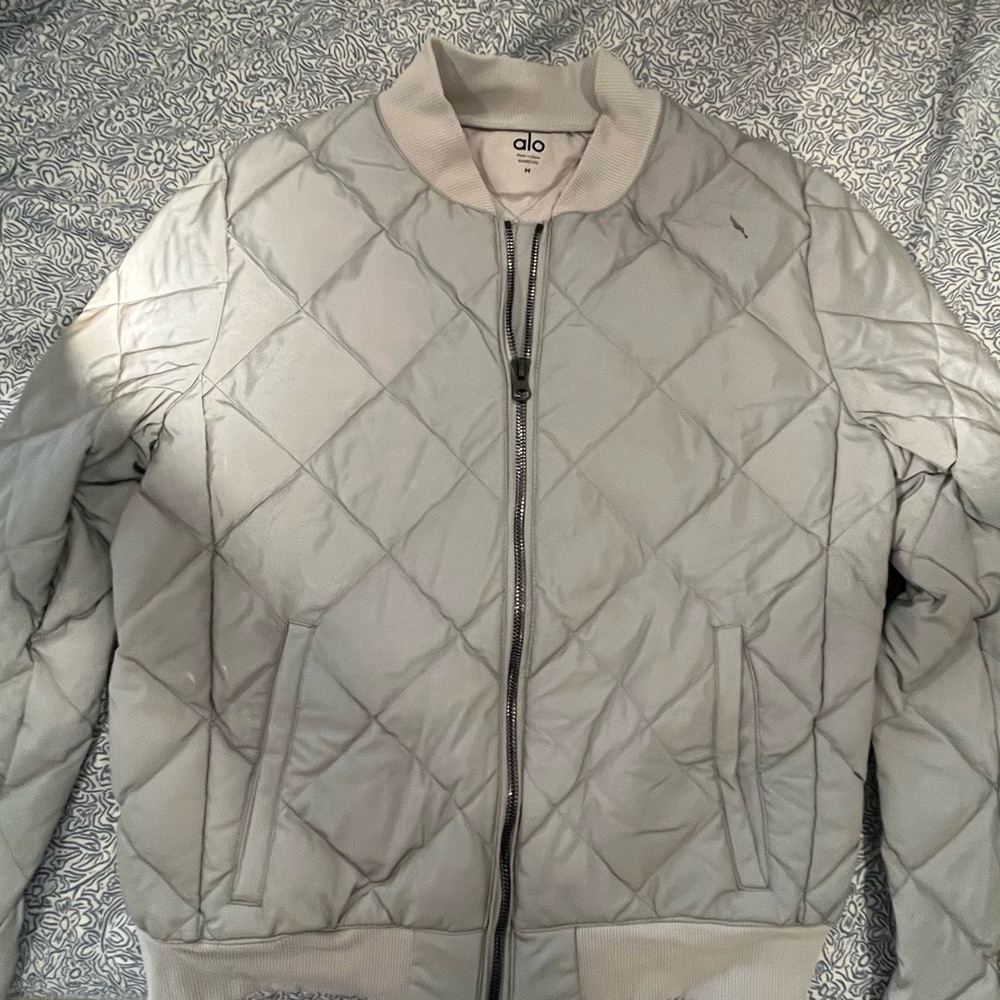 ALO reflective bomber jacket